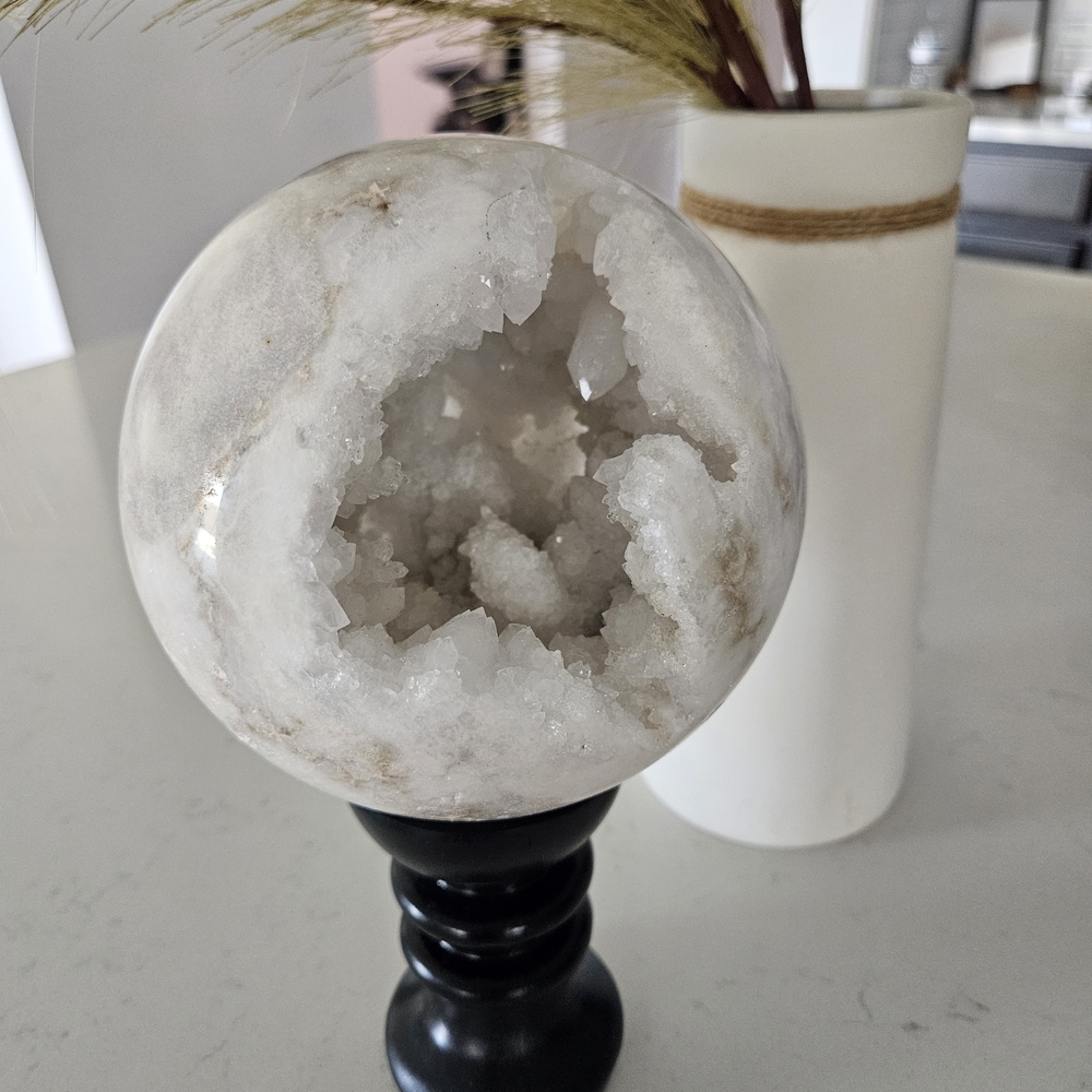 XL 5.7 Lb Druzy Agate Sphere